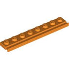 LEGO® los onderdeel Plaat Aangepast in kleur Oranje 4510