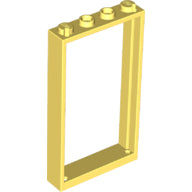 Plaatje in Gallery viewer laden, LEGO® los onderdeel Deurkozijn Helder Lichtgeel 60596