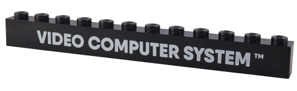 LEGO® los onderdeel Steen met Motief Zwart 6112pb021
