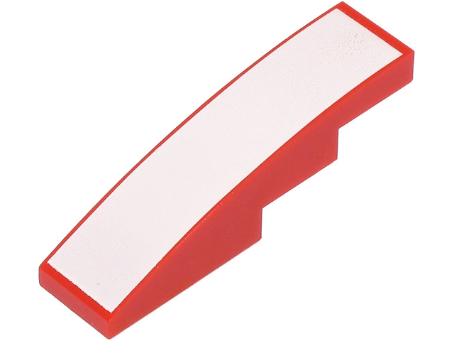 LEGO® onderdeel Dakpan Gebogen met Motief Rood 61678pb169