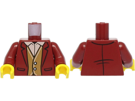 LEGO® los onderdeel Lijf met Motief Donkerrood 973pb4603c01