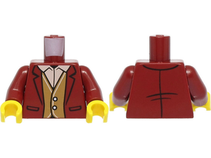 LEGO® los onderdeel Lijf met Motief Donkerrood 973pb4603c01