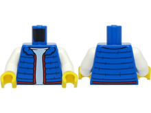 Plaatje in Gallery viewer laden, LEGO® los onderdeel Lijf met Motief Blauw 973pb4600c01