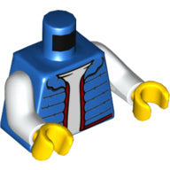 Plaatje in Gallery viewer laden, LEGO® los onderdeel Lijf met Motief Blauw 973pb4600c01