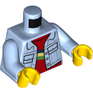 LEGO® Lijf met Motief Helder Lichtblauw 973pb4601c01