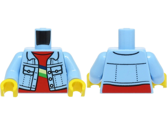 LEGO® Lijf met Motief Helder Lichtblauw 973pb4601c01