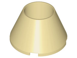 LEGO® los onderdeel Kegel in kleur Geelbruin 4742