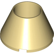 Plaatje in Gallery viewer laden, LEGO® los onderdeel Kegel in kleur Geelbruin 4742