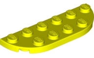 LEGO® los onderdeel Plaat Rond in kleur Neon geel 18980