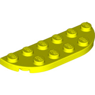 LEGO® los onderdeel Plaat Rond in kleur Neon geel 18980