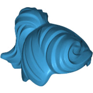 Plaatje in Gallery viewer laden, LEGO® los onderdeel Haar in kleur Donker Azuurblauw 13785