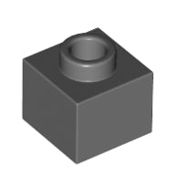 Plaatje in Gallery viewer laden, LEGO® Steen Aangepast Donker Blauwachtig Grijs 86996