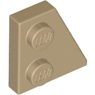 LEGO® los onderdeel Wig Plaat Donker Geelbruin 24307
