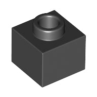 Plaatje in Gallery viewer laden, LEGO® los onderdeel Steen Aangepast in kleur Zwart 86996