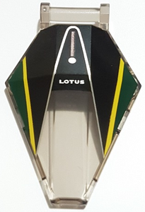 LEGO® Voorruit met Motief Doorzichtig Zwart 27262pb07