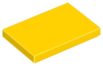 LEGO® los onderdeel Tegel Algemeen in kleur Geel 26603