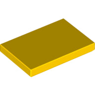 LEGO® los onderdeel Tegel Algemeen in kleur Geel 26603