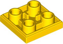 Plaatje in Gallery viewer laden, LEGO® los onderdeel Tegel Aangepast in kleur Geel 11203