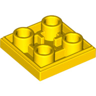 Plaatje in Gallery viewer laden, LEGO® los onderdeel Tegel Aangepast in kleur Geel 11203