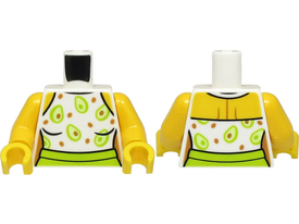 LEGO® los onderdeel Lijf met Motief Wit 973pb4572c01