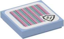 LEGO® Tegel met Motief Helder Lichtblauw 3068pb1914