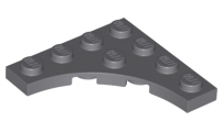 LEGO® Plaat Aangepast Donker Blauwachtig Grijs 35044