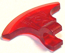 Plaatje in Gallery viewer laden, LEGO® los onderdeel Wapen in kleur Doorzichtig Rood 53454