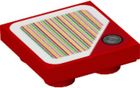 LEGO® onderdeel Tegel Aangepast met Motief Rood 11203pb082