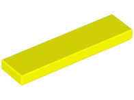 LEGO® los onderdeel Tegel Algemeen in kleur Neon geel 2431