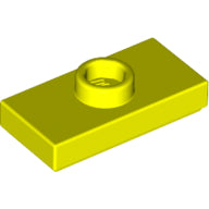 LEGO® los onderdeel Plaat Aangepast in kleur Neon geel 15573