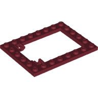 LEGO® los onderdeel Plaat Aangepast Donkerrood 92107