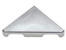 LEGO® los onderdeel Tegel Aangepast Metallisch Zilver 35787