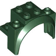 LEGO® los onderdeel Spatbord in kleur Donkergroen 18974