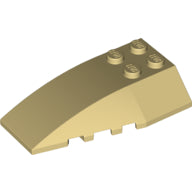 LEGO® los onderdeel Wig in kleur Geelbruin 43712