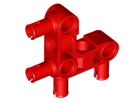 LEGO® los onderdeel Technische Verbinding Rood 55615