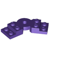 LEGO® los onderdeel Plaat Aangepast Donkerpaars 79846