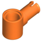 Plaatje in Gallery viewer laden, LEGO® los onderdeel Technische Pin in kleur Oranje 15100