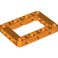 Plaatje in Gallery viewer laden, LEGO® los onderdeel Technische Hefbalk in kleur Oranje 64179