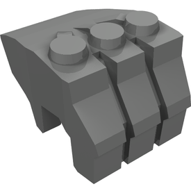 LEGO® los onderdeel Lijf Accessoire Parel Donkergrijs 11092