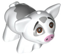 Plaatje in Gallery viewer laden, LEGO® los onderdeel Landdier in kleur Wit 28318pb03