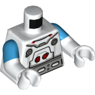 LEGO® los onderdeel Lijf met Motief Wit 973pb4626c01