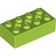 Plaatje in Gallery viewer laden, LEGO® los onderdeel Technische Steen in kleur Limoen 39789