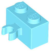 LEGO® los onderdeel Steen Aangepast Medium Azuurblauw 30237b