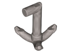 LEGO® los onderdeel Haak in kleur Zilver 15534