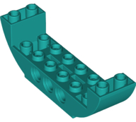 Plaatje in Gallery viewer laden, LEGO® los onderdeel Dakpan Gebogen Donker Turkoois 11301