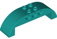 Plaatje in Gallery viewer laden, LEGO® los onderdeel Dakpan Gebogen Donker Turkoois 11290