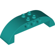 Plaatje in Gallery viewer laden, LEGO® los onderdeel Dakpan Gebogen Donker Turkoois 11290