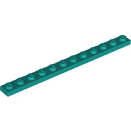 Plaatje in Gallery viewer laden, LEGO® los onderdeel Plaat Algemeen Donker Turkoois 60479