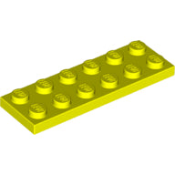 LEGO® los onderdeel Plaat Algemeen in kleur Neon geel 3795