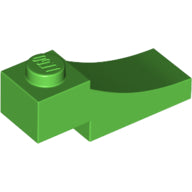 Plaatje in Gallery viewer laden, LEGO® los onderdeel Steen Boog in kleur Fel Groen 70681
